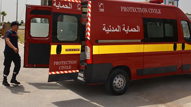 قرمبالية: وفاة شخص وإصابة 8 آخرين جرّاء اصطدام سيارة أجرة بشاحنة ثقيلة