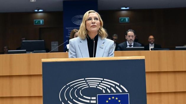 أمام البرلمان الأوروبي.. الممثلة كيت بلانشيت تُناشد: 'أوقفوا إطلاق النار في غزة'