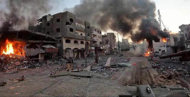 الاشتباكات حول مجمع الشفاء لم تتوقف منذ الصباح
