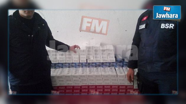 القصرين : حجز ما قيمته 100 ألف دينار من السجائر والمعسّل المعدّة للتهريب