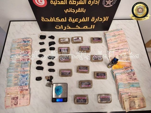 الكشف عن شبكة مختصّة في تهريب وترويج مخدّر القنب الهندي و الكوكايين و الهيروين