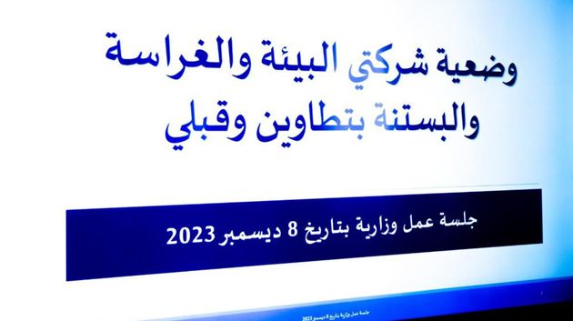 جلسة عمل وزارية حول وضعية شركتي البيئة والغراسة والبستنة