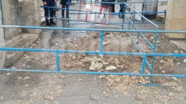 المنستير: انهيار جزء من فتحة الباب الأثري حومة الطرابلسية (صور)