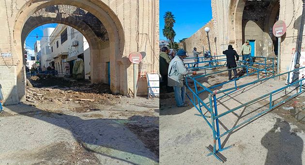 المنستير.. انطلاق عملية صيانة قوس حومة الطرابلسية