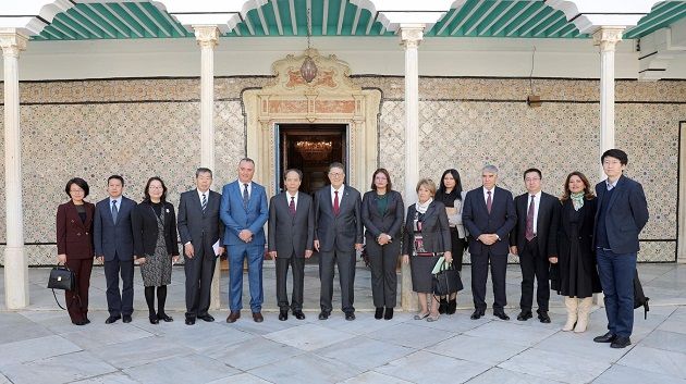 بودربالة يستقبل رئيس الرابطة الصينية للتفاهم الدولي والوفد المرافق له
