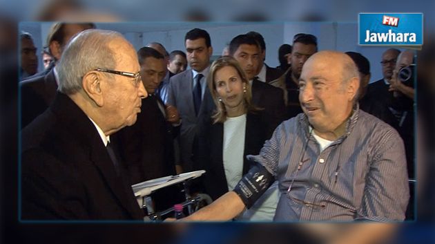 هجوم باردو : الباجي قايد السبسي يعود الجرحى