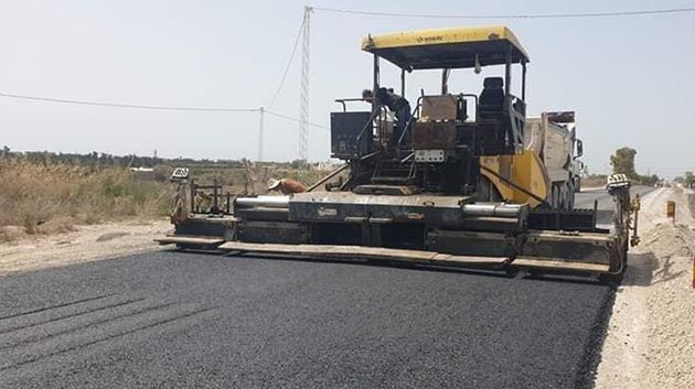 تقدّم أشغال مضاعفة الطريق الجهوية رقم 27 الرابطة بين نابل وقليبية