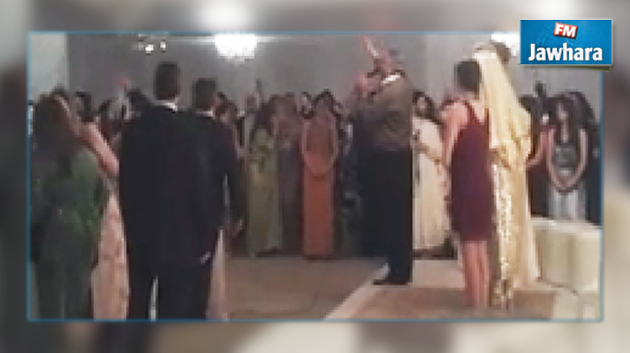 النشيد الوطني في ختام حفل زواج (فيديو)