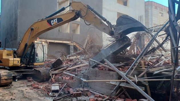 تنفيذ 11 قرار هدم لبناءات انجزت بصفة غير قانونية بهذه الولاية