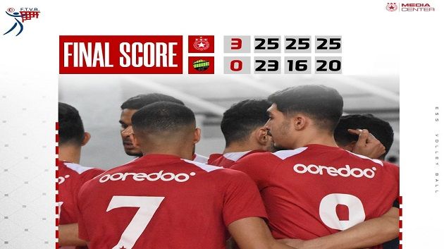 الكرة الطائرة : النجم الساحلي يفوز على مولدية بوسالم
