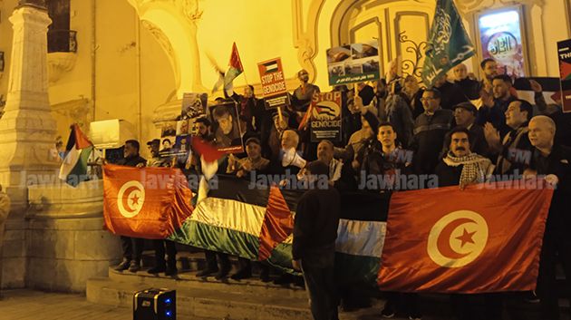 إئتلاف صمود ينفّذ وقفة إحتجاجية تضامنًا مع القضية الفلسطينيّة