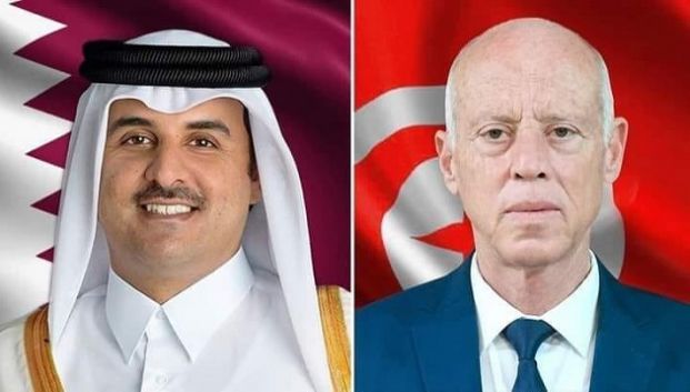 رئيس الدولة يتبادل التهاني بعيد الفطر مع أمير دولة قطر