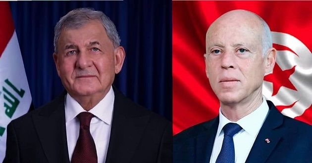 رئيس الجمهورية يتبادل تهاني العيد مع نظيره العراقي