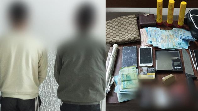 الكاف: الإحتفاظ بشخصيْن وحجز كمية من مخدر القنب الهندي