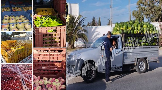 في منوبة و بن عروس : حجز كميات كبيرة من الخضر والغلال وإعادة ضخها في سوق الجملة