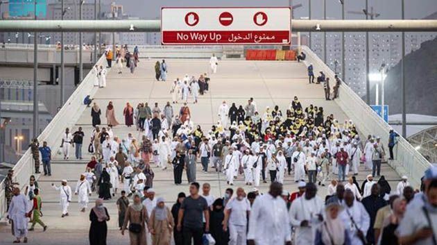 بسبب ارتفاع درجات الحرارة: إيقاف تفويج الحجاج إلى محطة الجمرات