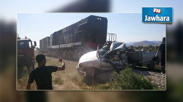  الكاف : وفاة شخصين في اصطدام قطار بسيارة