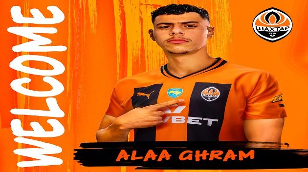 شاختار الأوكراني يعلن رسميا ضمه لعلاء غرام