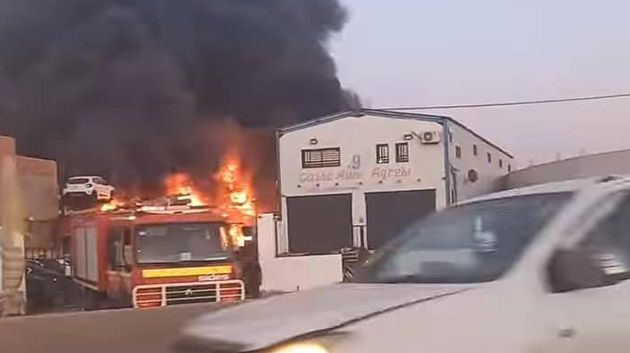 بن عروس: السيطرة على الحريق الذي اندلع بمنطقة اليهودية