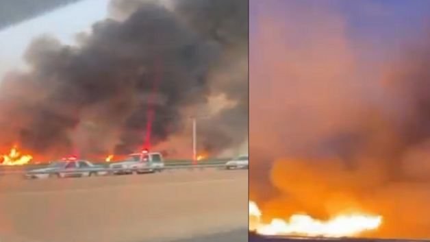 السعودية.. اندلاع حريق كبير في منطقة القصيم