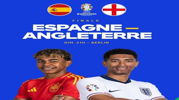 يورو 2024: موعد مباراة نهائي اسبانيا و انقلترا