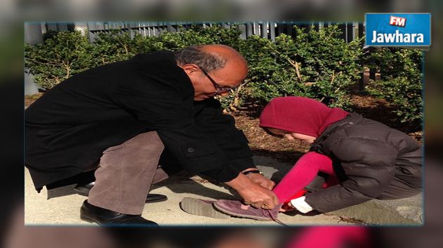 المرزوقي ينشر صورة مع حفيدته في باريس