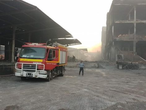 السيطرة على حريق مصنع البلاستيك بصفاقس