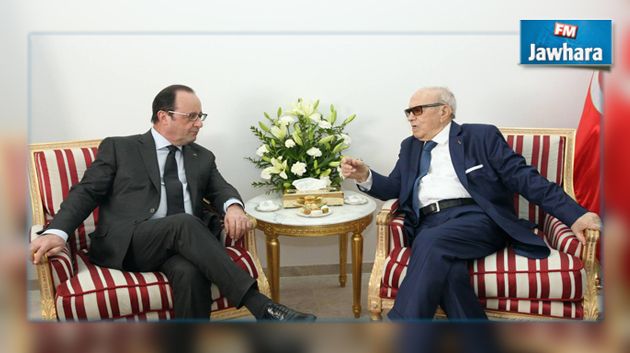 الباجي قايد السبسي يبدأ زيارة بيومين إلى فرنسا