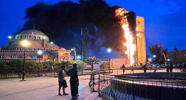 الجزائر.. اندلاع حريق بمجسم تذكاري وسط ولاية المسيلة