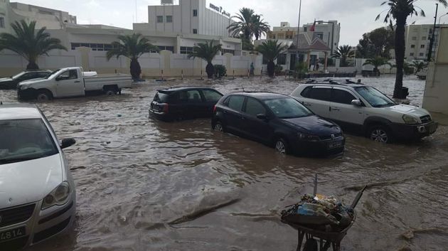 هطول أمطار غزيرة في صفاقس (فيديو /صور)