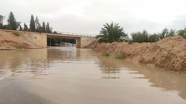 انقطاع الطريق الجهوية المظيلة - قفصة 