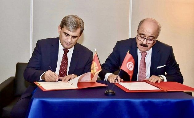 التوقيع على مذكرة تفاهم بين الجمهورية التونسية ومونتينيغرو