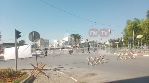 غلق ساحة باردو تحسبا لتحركات احتجاجية (صور)