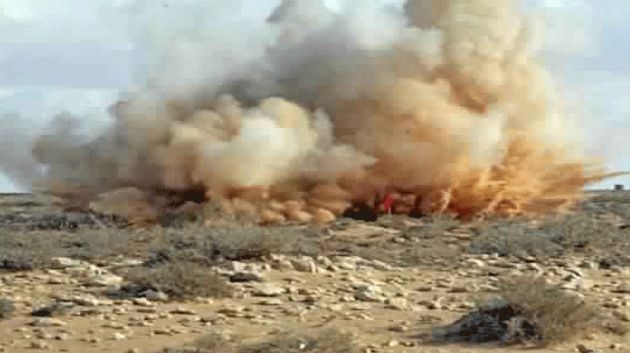 القصرين: إصابة إمرأة في إنفجار لغم أرضي