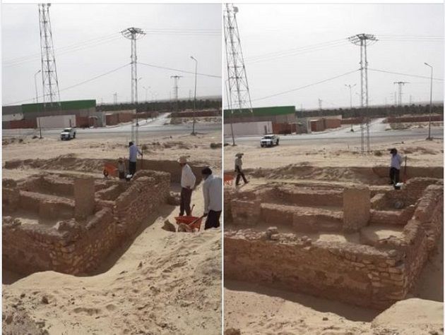 الحفريات الأثرية بتوزر تكشف عن وجود مبان سكنية بجوار الكنيسة