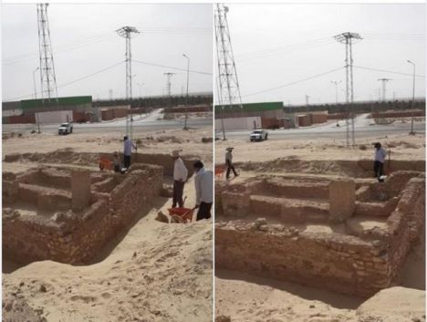 الحفريات الأثرية بتوزر تكشف عن وجود مبان سكنية بجوار الكنيسة