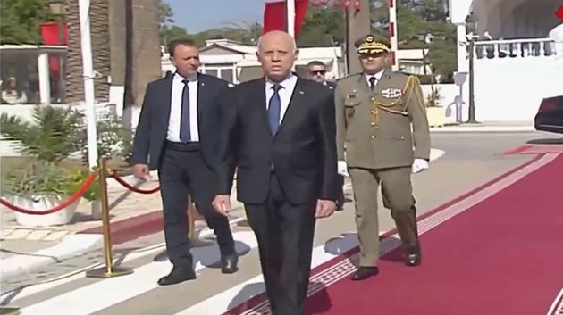 وُصول سعيّد إلى قصر باردو  لأداء اليمين الدستورية 