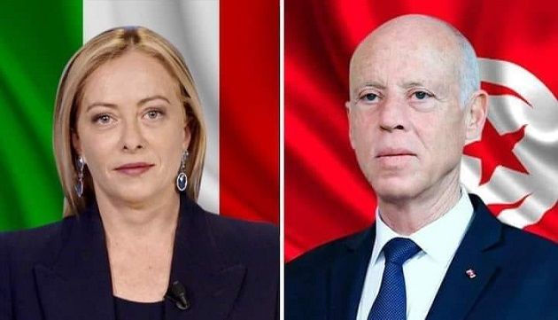 فحوى مكالمة هاتفية بين سعيّد وميلوني