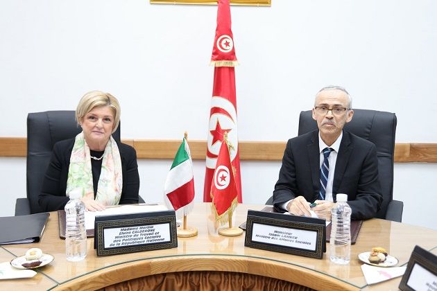 فحوى لقاء وزير الشؤون الاجتماعية بوزيرة العمل الايطالية