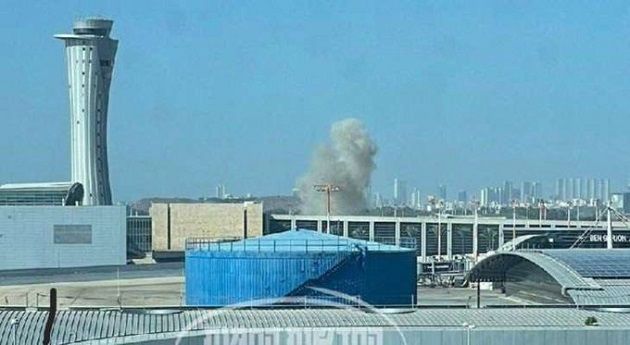 توقف حركة الطيران.. سقوط صاروخ داخل مطار بن غوريون