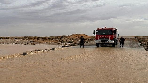 الحرس الوطني: انقطاع حركة المرور بهذه الطريق بسبب الأمطار
