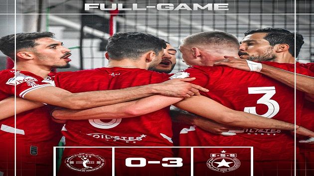 الكرة الطائرة : النجم الساحلي يفوز على الاتحاد الرياضي للنقل بصفاقس