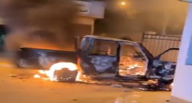 مساكن: وفاة شاب في حادث مرور وحرق سيارة أمنية