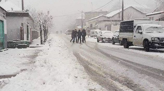 جندوبة: الحماية المدنية تتدخّل لإزالة الثلوج و ضخ المياه من بعض المنازل