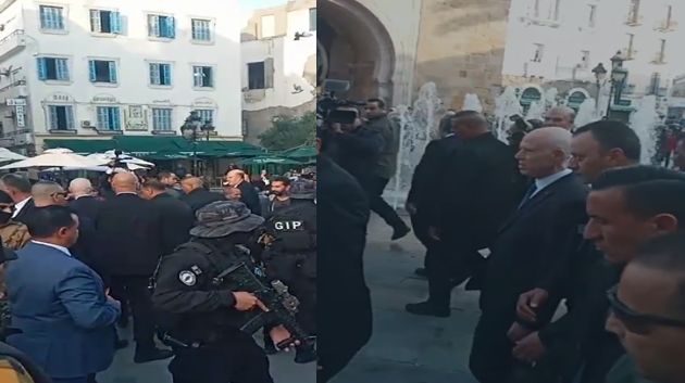  قيس سعيّد في زيارة إلى المدينة العتيقة وشارع الحبيب بورقيبة‎ بالعاصمة
