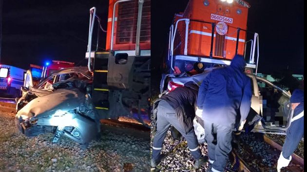 سيدي بوزيد: وفاة شخصين في اصطدام قطار لنقل الفسفاط و سيارة