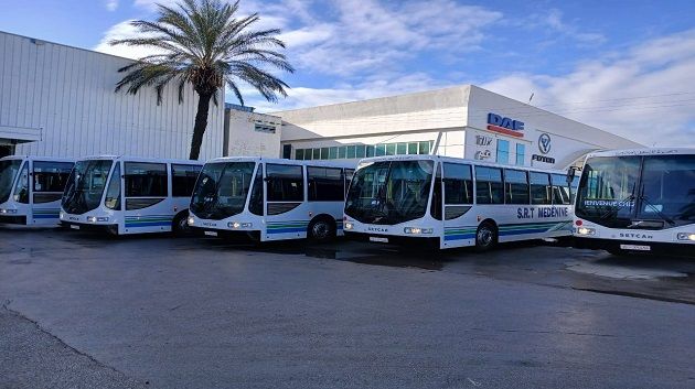 الشركة الجهوية للنقل بمدنين تعزز أسطولها بـ5 حافلات جديدة