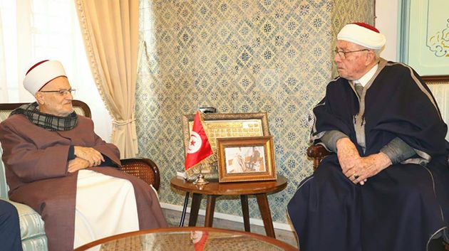 مفتي الجمهورية يلتقي الإمام الخطيب للمسجد الأقصى