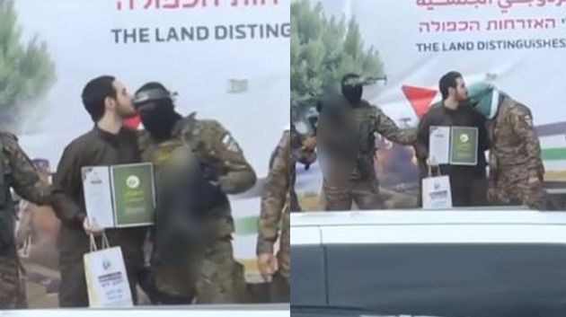 قُبلة على الجبين تُحدث صدمة في إسرائيل ! (فيديو)