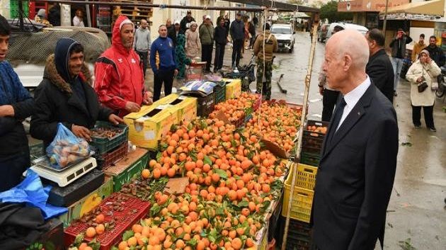 سعيّد يزور عددا من الأسواق في العاصمة